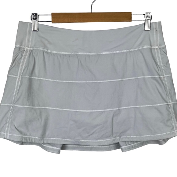 Lululemon Pace Rival Skirt Skort Grey Activewear Tennis Prep AU Size 14 (US 10) - Picture 6 of 15